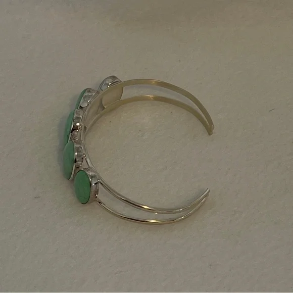 Turquoise and sterling silver bracelet Mine Finds by Jay King Veriscite new Box - Picture 9 of 11